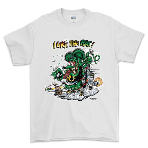 White rat fink like - white,